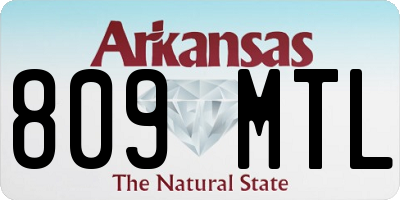 AR license plate 809MTL