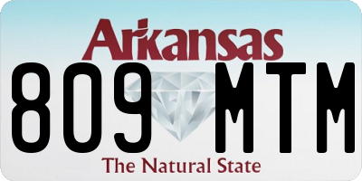 AR license plate 809MTM