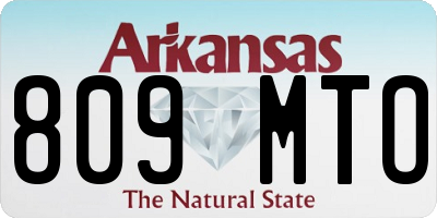 AR license plate 809MTO