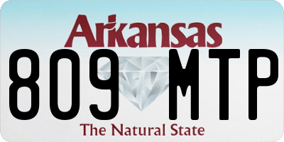 AR license plate 809MTP