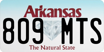 AR license plate 809MTS
