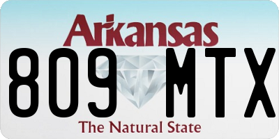 AR license plate 809MTX