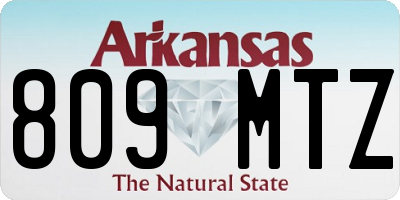 AR license plate 809MTZ
