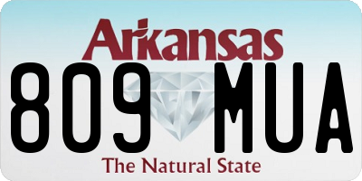AR license plate 809MUA