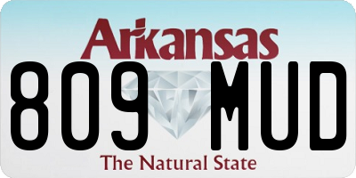 AR license plate 809MUD