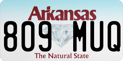 AR license plate 809MUQ