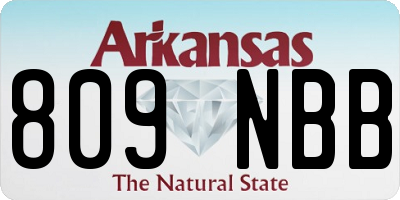 AR license plate 809NBB