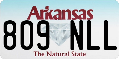 AR license plate 809NLL