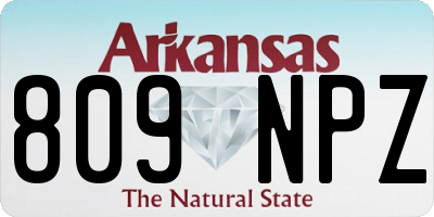 AR license plate 809NPZ