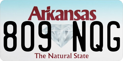 AR license plate 809NQG
