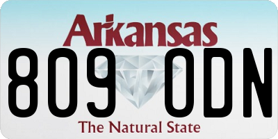 AR license plate 809ODN
