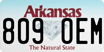 AR license plate 809OEM