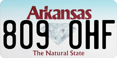 AR license plate 809OHF
