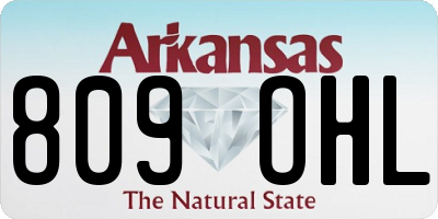 AR license plate 809OHL