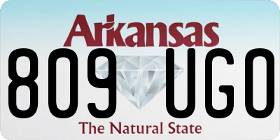 AR license plate 809UGO