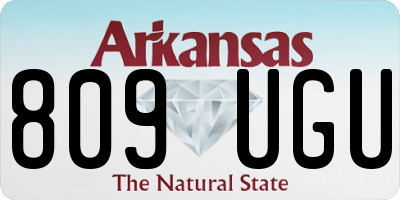 AR license plate 809UGU