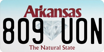 AR license plate 809UON