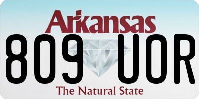 AR license plate 809UOR
