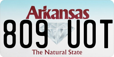 AR license plate 809UOT