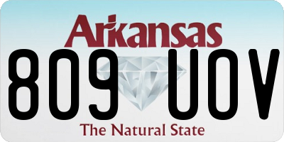 AR license plate 809UOV