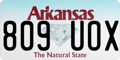 AR license plate 809UOX