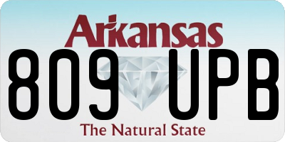 AR license plate 809UPB