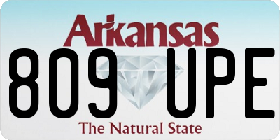AR license plate 809UPE
