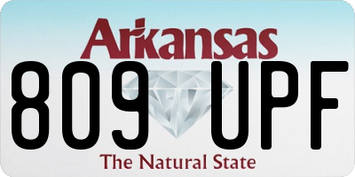 AR license plate 809UPF