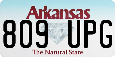 AR license plate 809UPG