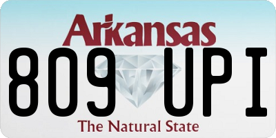 AR license plate 809UPI