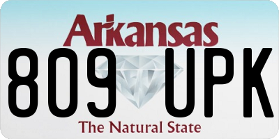 AR license plate 809UPK