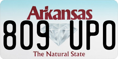 AR license plate 809UPO