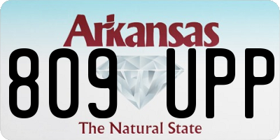 AR license plate 809UPP