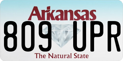 AR license plate 809UPR