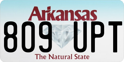 AR license plate 809UPT