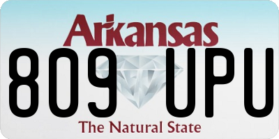 AR license plate 809UPU