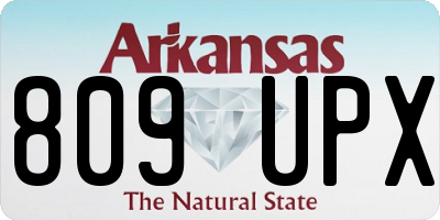 AR license plate 809UPX