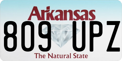 AR license plate 809UPZ