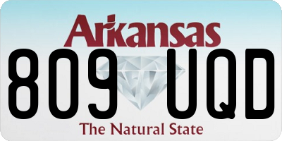 AR license plate 809UQD
