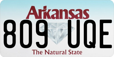 AR license plate 809UQE