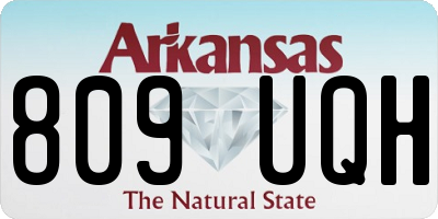 AR license plate 809UQH