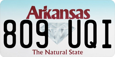AR license plate 809UQI