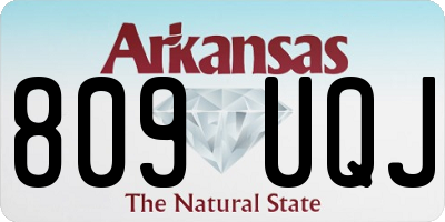 AR license plate 809UQJ