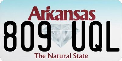 AR license plate 809UQL
