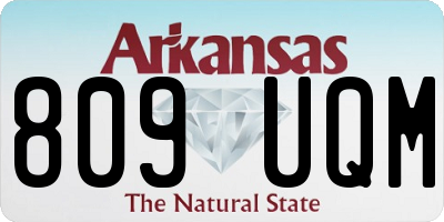 AR license plate 809UQM