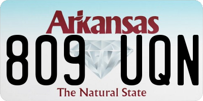 AR license plate 809UQN