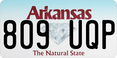 AR license plate 809UQP