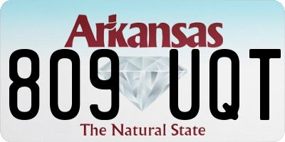 AR license plate 809UQT