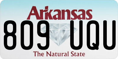 AR license plate 809UQU