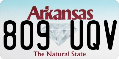 AR license plate 809UQV